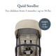 thumbnail image 2 of Inglesina Quid Stroller - Alpaca Beige - Ultra Compact Lightweight Travel Stroller, Babies and Toddlers, Airplane Overhead, Foldable, Reclining Seat, Collapsible Canopy, 3 Months - 50 lbs, BPA Free, 2 of 5