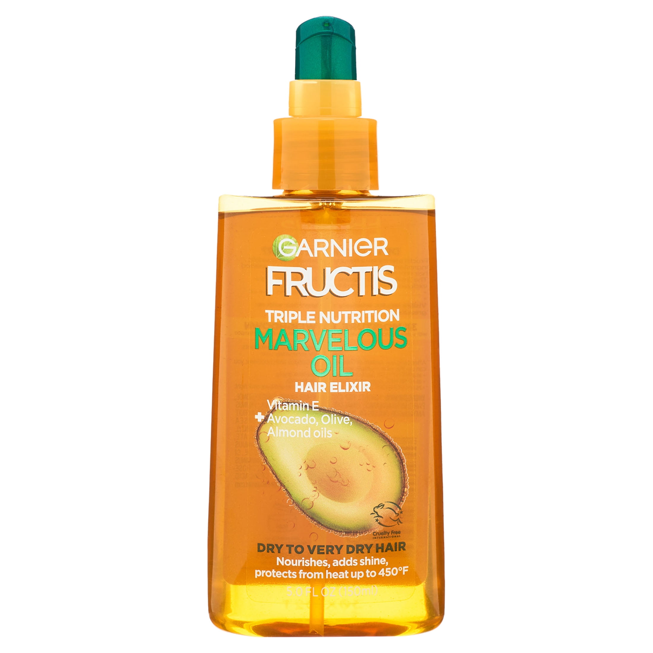 Machtig kruising kwartaal Garnier Fructis Triple Nutrition Vitamin E and Avocado Olive Almond Hair Oil,  5 fl oz - Walmart.com