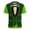 Tops-A838Green, variant on LEKWK Shamrock Shirts for Women Silver Clover Swirl Graphic Tees Short Sleeve Casual Tops Tees And Tanks Metallic Graphic Holiday Outfits