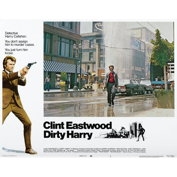 Dirty Harry, Clint Eastwood, 1971. Poster Print (8 x 10)