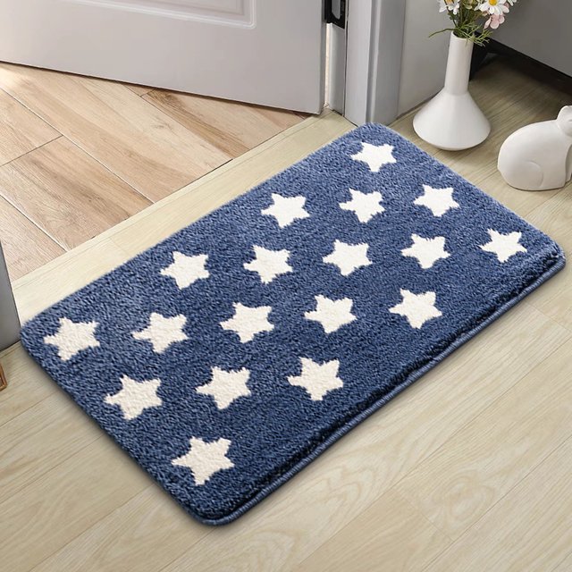 Fiudx Ofertas y liquidaciones Alfombra sintética con diseño geométrico escandinavo, para baño, entrada, dormitorio, inodoro
