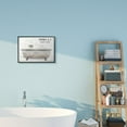 thumbnail image 2 of Stupell Industries Happiness is a Bubble Bath Quote Bathroom Tub Chick Framed Wall Art Design by Lori Deiter, 16" x 20", Black Framed, 2 of 8