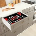 thumbnail image 2 of Sorbus Large Expandable Silverware Drawer Organizer – Adjustable Utensil & Cutlery Tray, Black, 2 of 10