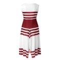 thumbnail image 4 of B91xZ Long Robes pour les Femmes Sans Manches Pull Col Rond Sweat-Shirts Coupe Décontractée Mini Robe, Rouge S, 4 of 5