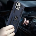 thumbnail image 2 of CoverON for Apple iPhone 13 Pro Max Ring Case, Kickstand Rugged Phone Cover Magnetic Car Mount Compatible - Navy Blue, 2 of 10