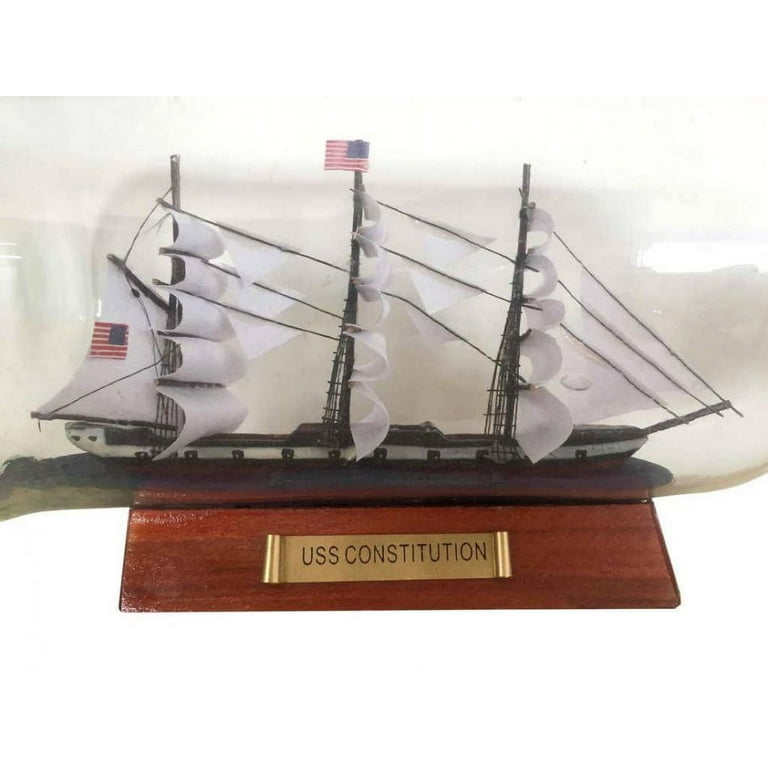 Buy USS Constitution Model Ship in a Glass Bottle 11in - Model Ships