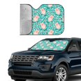 thumbnail image 2 of Yiaed Pig And Flower Print Car Windshield Sunshade Front Auto Car Front Window Sun Shade Foldable Sun Visor Shield Cover Auto Accessories for Sedan SUV Truck-Medium, 2 of 5