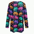 thumbnail image 6 of Towmus Cardigan Sweaters for Women Halloween Button V Neck Long Sleeve Soft Drape Open Front Fall Tops Dressy Loose Coat, 6 of 6