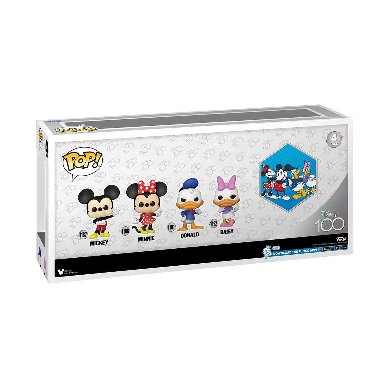 Funko Pop! Disney: D100 - Disney Classics 4PK Vinyl Figure (Walmart Exclusive)