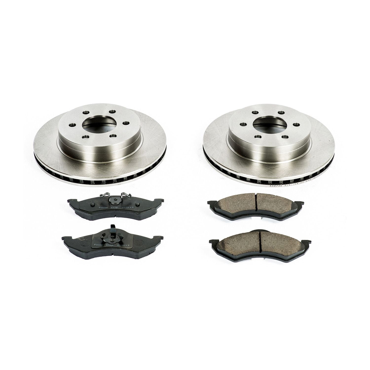 Power Stop Front Stock Replacement Brake Pad and Rotor Kit KOE2139