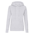 thumbnail image 1 of Fruit Of The Loom - Sudadera con capucha ajustada para mujer (Gris Jaspeado), 1 of 3
