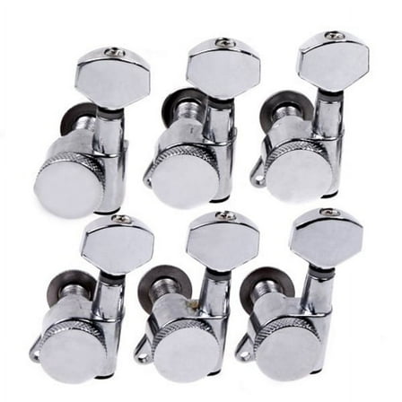 GOOHOCHY Tuners Locking Tuning Spindle Head Guitar Tuning Tools Silver