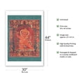 thumbnail image 2 of Hayagriva - The Horse-Necked One - Tantra Deity with Consort - Vintage Tibetan Thangka Buddhist Painting - Fine Art Matte Paper Print (Unframed) 30x44in, 2 of 4