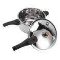 thumbnail image 1 of Stainless Steel Pressure Cooker, Pressure Cooking Pot with Safety Limit Valve for Electric Gas Stoves, 80KPA Stovetop Steam Pressure Canner for Home Fast Cooking, 1 of 7