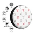 thumbnail image 4 of Sikiie Girl Rabbit PVC Leather Spare Tire Wheel Cover Spare Tire Cover, for Car Truck SUV Camper Trailer Universal Fit(14-17in)-17 inch, 4 of 6