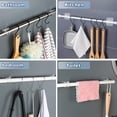 thumbnail image 3 of Curtain Rod Bracket No Drilling, Self Adhesive Sticky Wall Hooks for Nail Free Adjustable Curtain Rod Bracket Holder, Wall Brackets Hanger for Towel Rod, Curtain Pole,8Pcs, 3 of 7