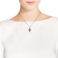 thumbnail image 6 of Endless Faith Infinity Cross with Black Onyx Inlay Sterling Silver Necklace, 6 of 6
