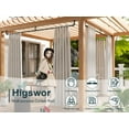 thumbnail image 2 of Curtain Rods for Windows 36 to 72, Black Adjustable Curtain Rod, 1 Inch Industrial Heavy Duty Curtain Rods, Blackout Wrap Around Curtain Rod, Indoor/Outdoor Curtain Rod, 2 of 8