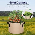 thumbnail image 4 of Macetas de tela no tejida Grow Bags iPower de 5 galones, paquete de 10 unidades, color canela, 4 of 6