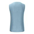 thumbnail image 3 of ZyeKqe Mens Eyelet Tank Top Hollow out Sleeveless Shirts Loose Fitted Gym Muscle Solid Color Athletic T Shirt Tees, 3 of 5