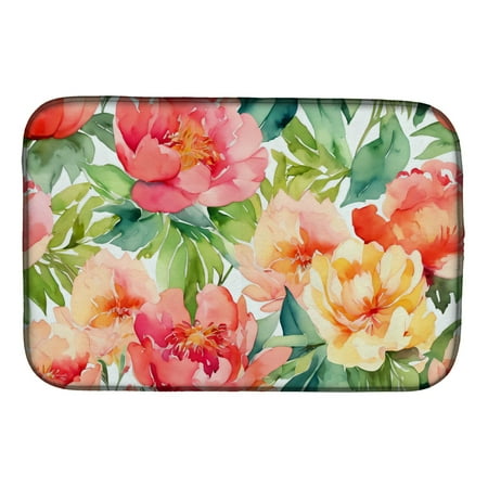 

Indiana Peonies in Watercolor Dish Drying Mat