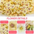 thumbnail image 3 of 200 piezas de adornos de flores artificiales de seda, miniflores, corona DIY para vacaciones, boda, fiesta, decoración del hogar, 2,5 cm, 3 of 5