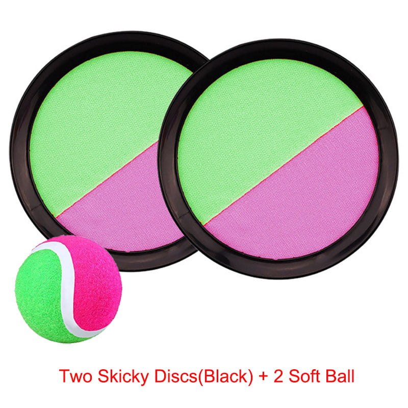 2 Pack Paddle Catch Toss and Catch Ball Game Set Throw Catch Bat Ball Game 