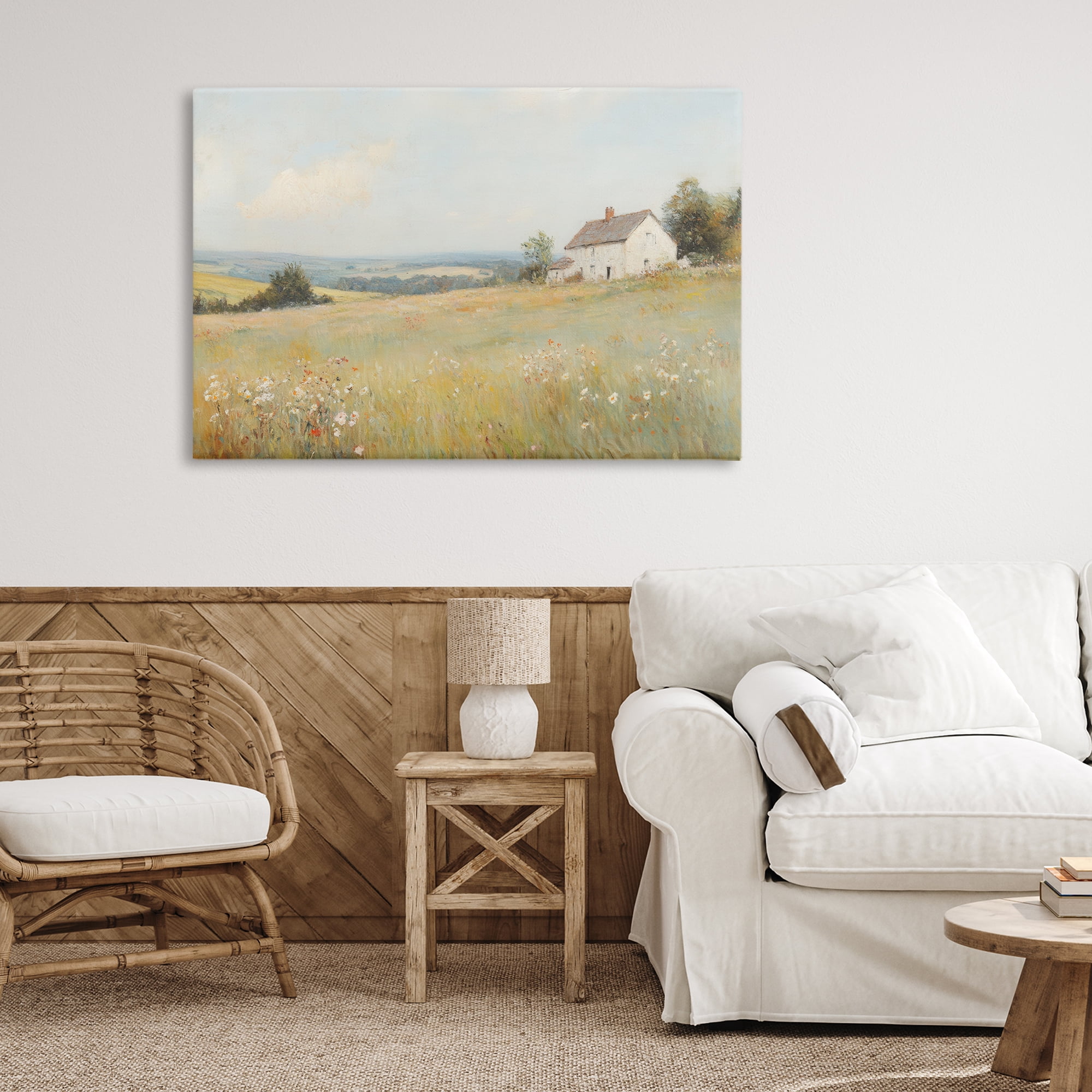 Stupell Industries Little House In The Prairie Canvas Wall Art, design by Petal Prints Design