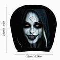thumbnail image 5 of 1 Pack Halloween Creepy Clown Demon Face Car Headrest Cover Horror Scary Head Rest Protector Cover Elastic Auto Interior Prank Decor For Car SUV Truck, 5 of 5
