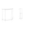 thumbnail image 1 of Mesita de noche de acrílico,Mesa auxiliar de acrílico transparente Mesa auxiliar transparente en capas,Mesa pequeña de acrílico,mesita de noche pequeña,compacta,Mesa auxiliar redonda,Mesa, 1 of 8