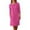 02-Hot Pink, variant on Ecqkame Cotton Linen Pencil Dress for Women Short Sleeve Button Crewneck Work Dresses Solid Knee Length Midi Dress with Pocket 03-White S