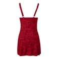 thumbnail image 6 of Womens Swimdress Women's Print Floral Swimdress Swimsuits Tropical Beach Pool Swimwear Skirted Monokini with Control Swimdress Red M, 6 of 6