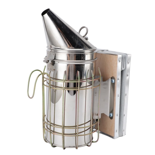 Enfumoir de Ruche Enfumoir d'Apiculture Équipement d'Apiculture Outil Machine à Abeilles Sûr Électrique pour Apiculteur Acier Inoxydable avec Protection Thermique