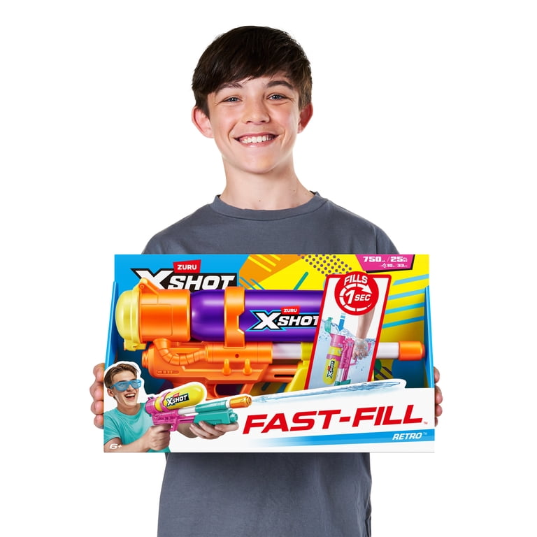 XSHOT Water Fast Fill (33ft & 500ml ) 80s Super Splash Purple