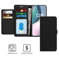 thumbnail image 3 of CoverON For OnePlus 9 Wallet Case, RFID Blocking Vegan Leather 6x Card Slot Holder Cover Flip Folio Phone Pouch, Black, 3 of 7