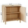 thumbnail image 2 of GDF Studio Storage Accent Cabinet with 2-Door for Living Room Bedroom Dining, Adjustable Shelf, Natural, 2 of 8