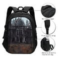 thumbnail image 3 of Easygdp Gloomy Mansion Forest Scene Mochila para Laptop de Viaje con Puerto USB, Mochila para Laptop con Puerto de Carga USB para Mujeres y Hombres, 3 of 7