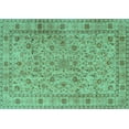 thumbnail image 1 of Ahgly Company Indoor Rectangle Persian Turquoise Blue Traditional Area Rugs, 5' x 8', 1 of 4