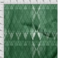 thumbnail image 4 of oneOone Velvet Forest Green Fabric Argyle Craft Projects Decor Fabric Printed By The Yard 58 Inch Wide, 4 of 4