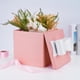 thumbnail image 4 of Caja de regalo con forma cuadrada plegable, 25 x 25 cm, 25 x 25 cm, color rosa, 4 of 8