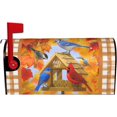 thumbnail image 2 of Fall Cardinal Mailbox Covers Magnetic Standard Size 18" X 21" Autumn Birds Mailbox Covers Hello Fall Mailbox Wraps Post Letter Box Cover Buffalo Buffalo Plaid Decor for Outdoor, 2 of 6