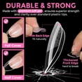thumbnail image 4 of Short Almond Fake Nails 216pcs Pre-shape Gel Acrylic Nail Tips for Full Cover Nail Extension Home DIY Nail Salon 12 Sizes Gelly Tips, 4 of 7