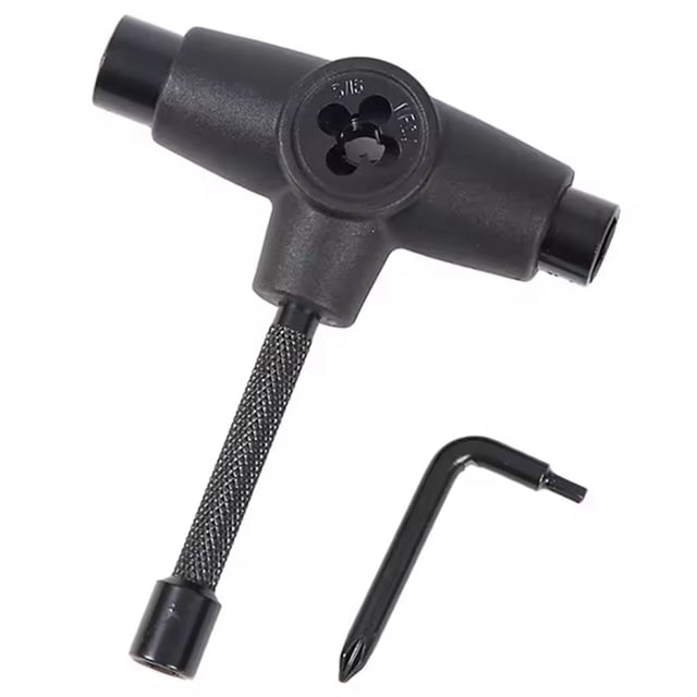 Herramienta en T para Patinetas, Herramienta en Forma de T para Patinetas, Llave para Reparación de Patinetas, Llave para Patines o Patines de Cuatro Ruedas.