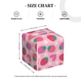 thumbnail image 4 of Tissue Haear Strawberry Box Cover Holder, Square by Xecao - Leather Decorative Organizer for Tabletop, Bathroom, Car, Office, 4 of 8