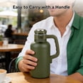 thumbnail image 5 of Ozark Trail 48oz Insulated Stainless Steel Growler, Forest Green Travel Bottle, 5 of 10