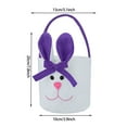 thumbnail image 2 of PVCS Easter Rabbit Animal Party Gift Candy Bag Creative Present Home Accessory, 2 of 4