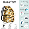thumbnail image 3 of Sunflower and Butterfly Design School Backpack for Students Durable and Adjustable Strap Backpack with Artistic Yellow Floral Pattern, 3 of 5