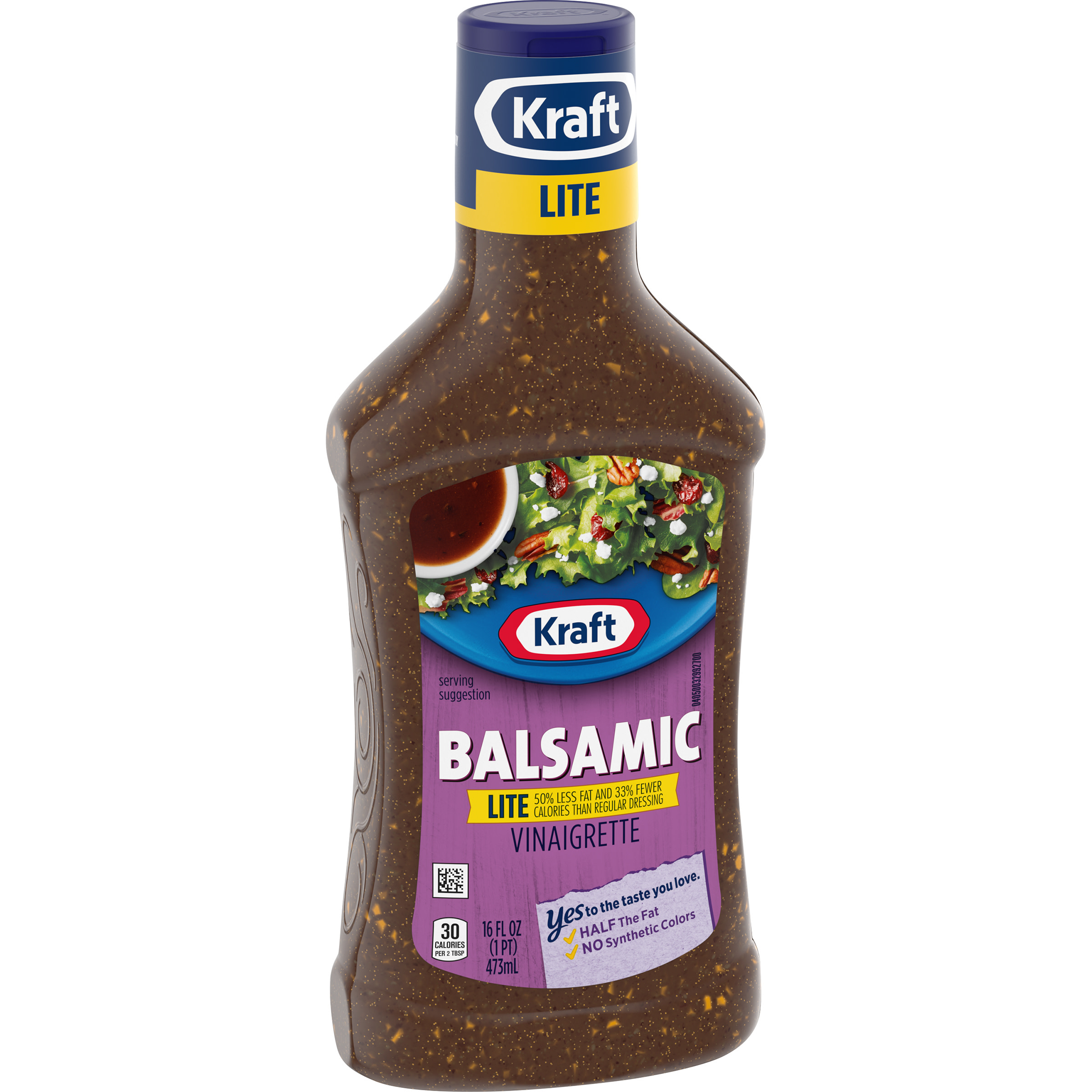 Kraft Balsamic Vinaigrette Lite Salad Dressing, 16 fl oz Bottle - image 4 of 9