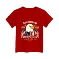 thumbnail image 4 of mgoYE 250 Years 1776-2026 250th Birthday Eagle T-Shirt for Celebrate 250th Anniversary of America Patriotic Tee 250 Short-Sleeved Top for Girls Boys 250th Anniversary USA Shirts Gifts(Red,7-8 Years), 4 of 4