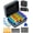 BLUE, variant on Monthly Pill Organizer 3 Times a Days, Medicine Organizer Box with Portable Hard Shell and Pill Cutter, 31 Day Pill Box with Monthly and Weekly Sticker